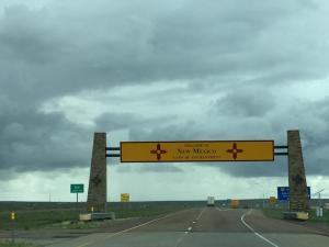 Entering the state of New Mexico